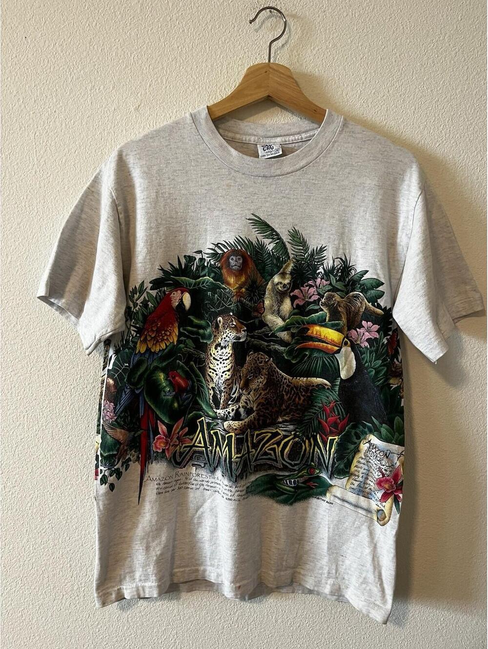 VTG  Habitat Amazon Rainforest Tee Medium Single Stitch